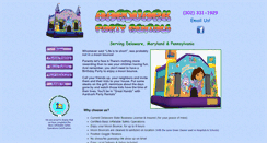 Desktop Screenshot of aardvarkpartyrentals.com